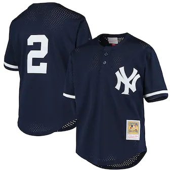 youth mitchell and ness derek jeter navy new york yankees c